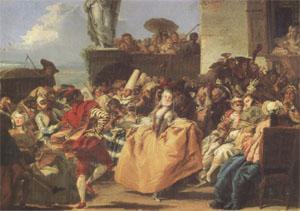 Giovanni Battista Tiepolo Carnival Scene or the Minuet (mk05) oil painting picture